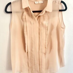 CHLOE sleeveless blouse light pink size 38
